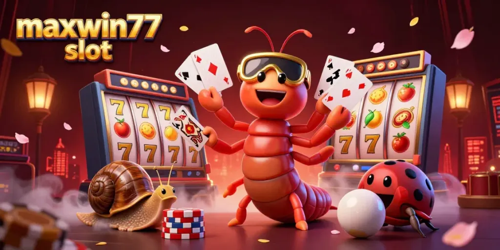 Experience exciting gameplay in maxwin77 slot with vibrant characters and thrilling slot elements.