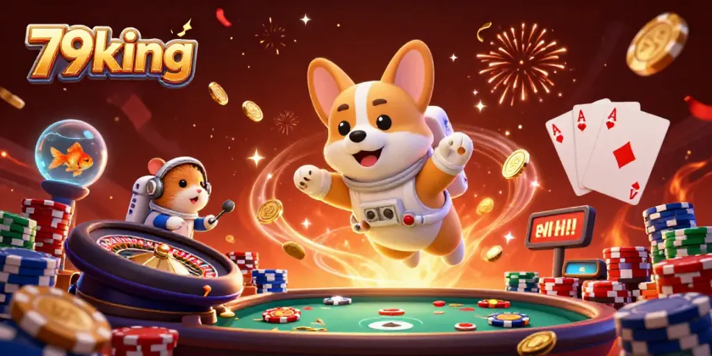 Experience the thrill of winning at 79king with vibrant casino scenes filled with excitement and fun.